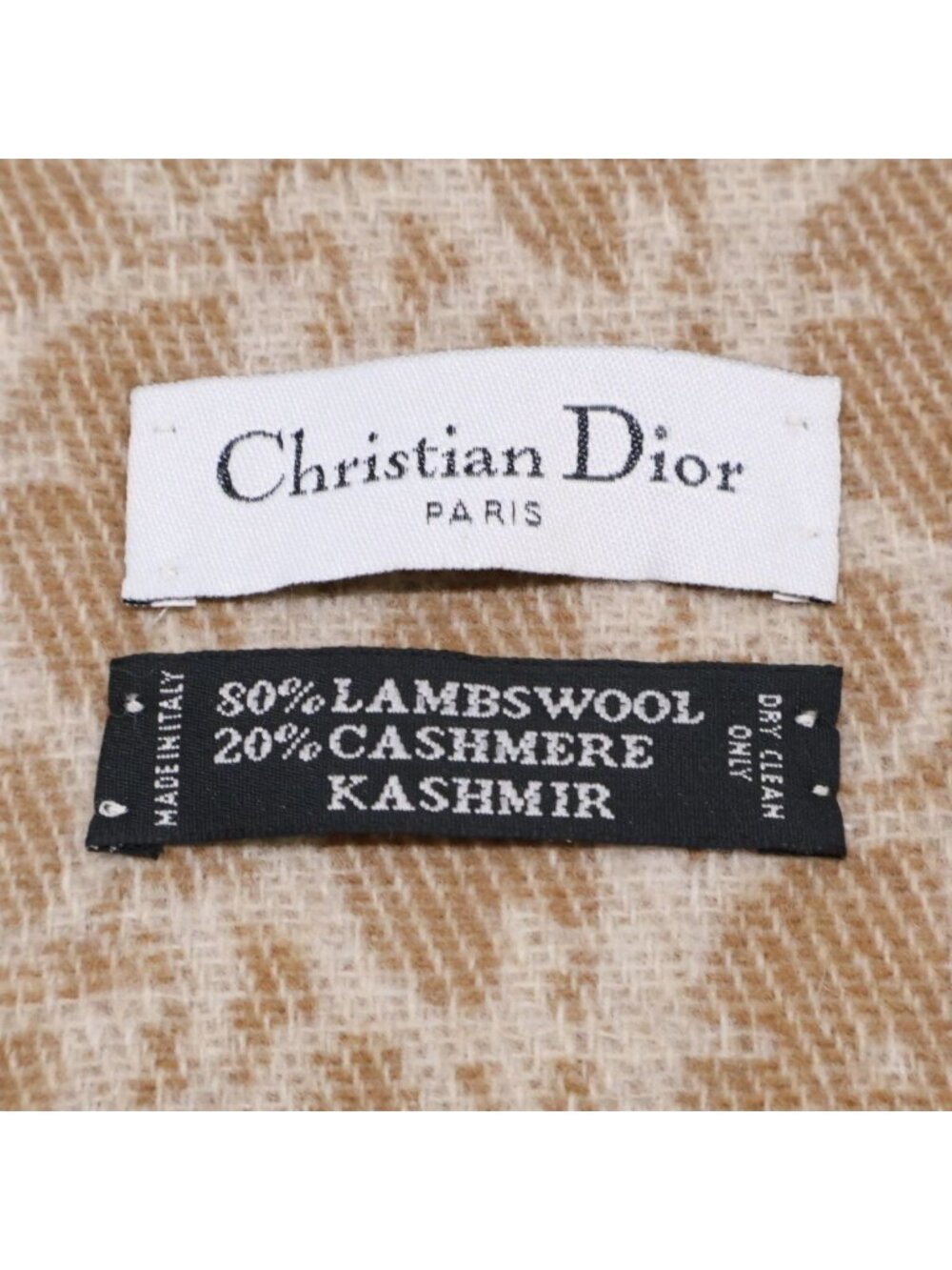 Dior Trotter Pattern Cashmere Wool Scarf - Picture 5 of 6